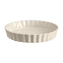 Emile Henry Tart-Börek-Fırın Kabı Yuvarlak 32 cm Ekru/Clay Ekru