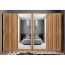 Albero Sürgülü Çekmeceli Gardırop Dolap Cvz 320 Cm Montaj Dahil