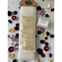 Uzun Sırt Kabak Lifi Ve Eşek Sütlü Doğal Sabun Lifli