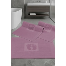 Buççin Online Mağaza 2 Adet %100 Pamuk Ayak Havlusu Emici - Yumuşak - Konforlu Banyo Paspası 50x70 Cm - 300 Gr Kalın 1 Çok Renkli