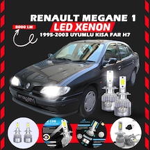 Renault Megane 1 1995-2003 Kısa Far Uyumlu Şimşek Etkili Led Xenon Performance Series H7