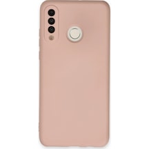 Ilkeshop Newface Huawei P30 Lite Kılıf Nano İçi Kadife Silikon - Pudra