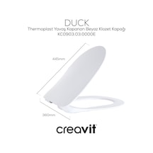 Creavit Duck Thermoplast Yavaş Kapanan Klozet Kapağı KC0903.03.0000E
