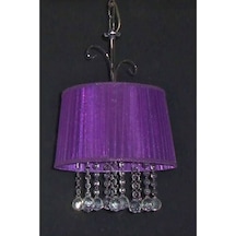 Taşlı Mor Yatak Odası Avizesi