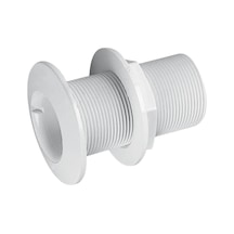 Thru-Hull W/Fl. Flange Threaded. 3/4". L.81mm. White