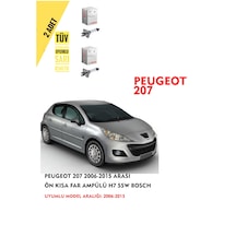 Peugeot 207 2006-2015 Arası Ön Kısa Far Ampülü 2 Adet Sarı Renk
