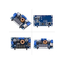 Moveevo 5a Sabit Gerilim Akım Düşürme Modülü Kristal Kasa İle Voltaj Akım Güç Gösterici Usb Arayüzlü 75w Etkinlikli Aşırı Akım Korumalı