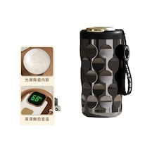 Kahve Fincanı Seramik Astar Termos Bardak Kızlar Için High-end Paslanmaz Çelik Su Bardağı Yfvab2 Beyaz - Siyah