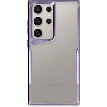 Samsung Galaxy S25 Ultra Kılıf Boyi Silikon Kapak - Derin Mor