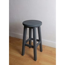 Ahşap Tabure 60 Cm / Arbrestore Antrasit