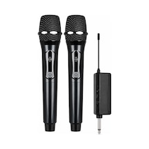 Jrl Wn-19 İkili Kablosuz Mikrofon Seti El Tipi Çiftli Mikrofon, Karaoke, Konferans Ve Sahne