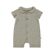 Civil Baby Çiçek Empirme 6-18 Ay Tulum - Bej Koyu Vizon