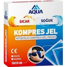 Aqua Termojel Sıcak Soğuk Kompres Kılıf Kutulu 13cm X 13cm - 10 Adet Çok Renkli