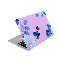 Macbook Air M2-m3 Kılıf 13.6inç Flower03 Yapıştırma Sticker Kaplama Koruyucu A2681 A3113 İle Uyumlu Açık Lila