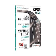 Yargı 2026 Kpss Lise Ön Lisans Genel Yetenek Türkçe Çek Kopart Yaprak Test