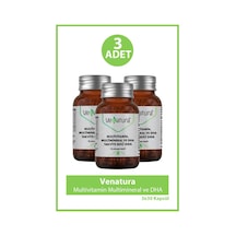 Venatura Multivitamin Multimineral Ve Dha 30 Kapsül 3 Adet