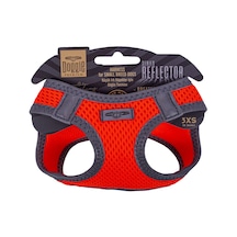Doggie Havalı Dokuma Reflektör Serisi Küçük Irk Göğüs Tasması Turuncu 3XS-22-26Cm Turuncu