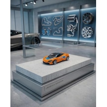 Süper Yarış Arabası McLaren Çek-Bırak Açılabilir Kapılı 12 cm Oyuncak Araba Turuncu
