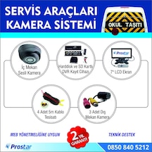 Harddisk Hariç Okul Servisi Araç Kamera Seti
