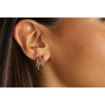Reis Kuyumculuk T9603 Claw Brown Earring Altın  Küpe