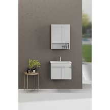 Biani Dalyan 60 Cm Banyo Dolabı Renk Mat Beyaz