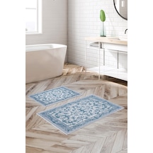 Alanur Trend Kaymaz Taban Dijital Banyo Takımı Kt460 Mavi