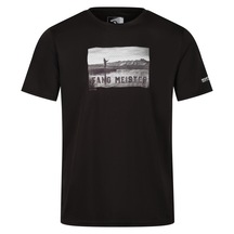 Regatta Fingal Slogan Iı Erkek T-shirt-siyah