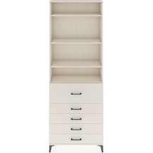Arges Dolap 4 Raflı 5 Çekmeceli 88x30x243 Aytaşı-aytaşı Aytaşı