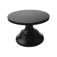 Ulzyvf Yuvarlak Metal Kek Standı Siyah Demir Kaide Tatlı Tutucu Siyah