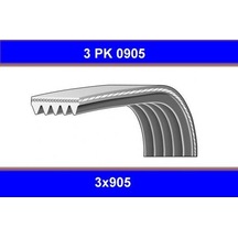 Gmb 3pk0905 Kanallı Kayış Fiat Albea Fiorino Palio Siena 00 1.2 1.4 8v 16v