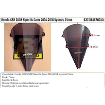 Honda Cbr 250r Füme 2014-18 Siperlik Camı
