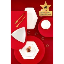 Karaca  Red Carpet Collection Stream Bone Geo 59 Parça 12 Kişilik Yemek Takımı Gold