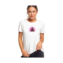 Yoga Meditasyon Download Meditation Baskılı Beyaz Kadın Tshirt