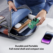 Xindoker Yeşil Elektro Gitar Efekti Pedalı - Overdrive Tek Blok, Gerçek Bypass Anahtarı, Dürtü-ayak-ton Düğmeleri, Çinko Alyüminyum Kasa