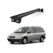 Trio-ı Chrysler Voyager 1996-2000 Uyumlu Siyah Kilitli Ara Atkı 135cm Port Bagaj Tavan Barı