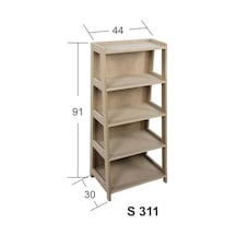 Ahşap Kitaplık Raf 91x44x30cm S-311