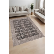 Eliana Home Dijital Baskı Yıkanabilir Kaymaz Taban Salon Halısı Ve Yolluk Rvg0920-fnl151 Kahverengi