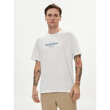 Jack & Jones Jjhenry Tee Ss Crew Neck Erkek T-shirt-28082-beyaz