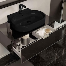 Orka Yalıköy 90 Alt Modül + Lavabo Siyah Lavabo Parlak Siyah Diğer