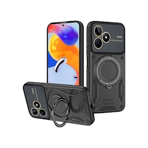 Newface - 288 - Realme C53 Kılıf Joy Lens Standlı Kapak - Kmrsfres - - Siyah Sıyah
