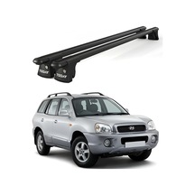 Trio-ı Hyundai Santa Fe 2000-2005 Uyumlu Siyah Kilitli Ara Atkı 120cm Port Bagaj Tavan Barı