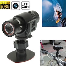 F9 Full Hd 1080p Eylem Kask Kamera / Spor Kamerası / Bisiklet Kamerası, Destek Tf Kart, 120 Derece Geniş Açılı Lens