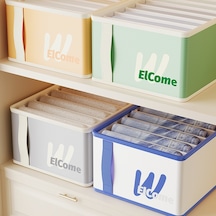 Sones Ana Sayfa Giyim Bölmeleri Nem Geçirmez Saklama Kutusu Katlanabilir Pantolon Düzenleyici Gri Küçük 7-ızgara Diğer