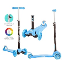 Mey İthalat Mavi Twist Işıklı Scooter Çok Renkli