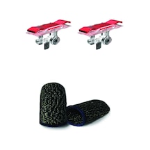 Terletmez Dokunmatik Pubg Eldiven 1 Çift + Pubg Oyun Tetik 1 Çift 2'li Set