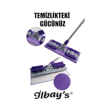 İlbay's Mikrofiber Mandallı Yer Mopu Mor + Yedek Mop İlbay's Mikrofiber Mandallı Yer Mopu Mor + Yedek Mop