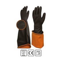 Beybi Korun Tırtıklı 60 Cm Uzun Siyah Iş Eldiveni 1