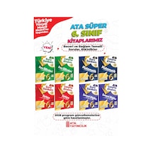 6. Sınıf Ata Süper Çalışma Kitabım + Soru Bankam Set - 8 Kitap