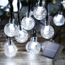 Lighthome Güneş Enerjili Led Işık Solar Bahçe Aydınlatması 50 Led 7 M Beyaz