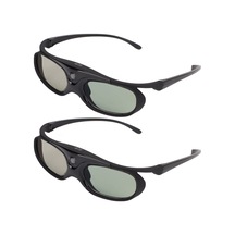 3d Dlp Orojektörler İçin Yctze 3d Gözlük, 2 Paket 144hz 3d Aktif Shutter Gözlük, Dahili 80ma Pil, Optoma Desteği, Benq, Acer, Vivitek, Dell, Viewsonic İçin